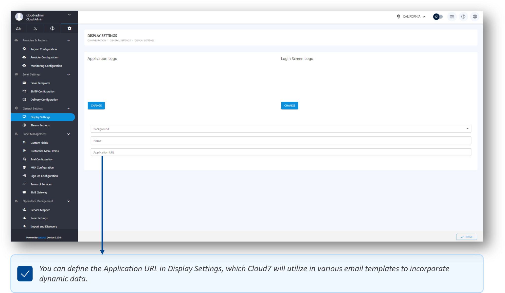 General Settings - QCloud Documentation