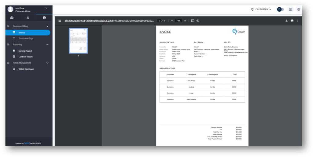 Customer Billing – QCloud Documentation