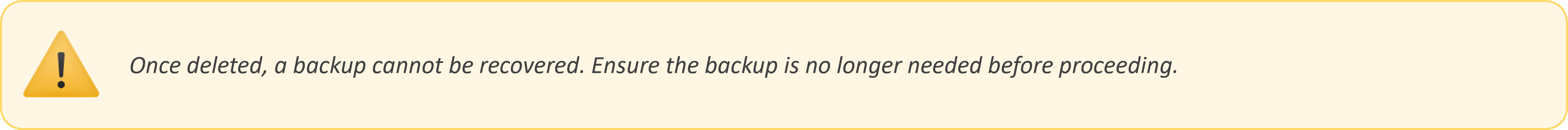 Deletion - QCloud Documentation